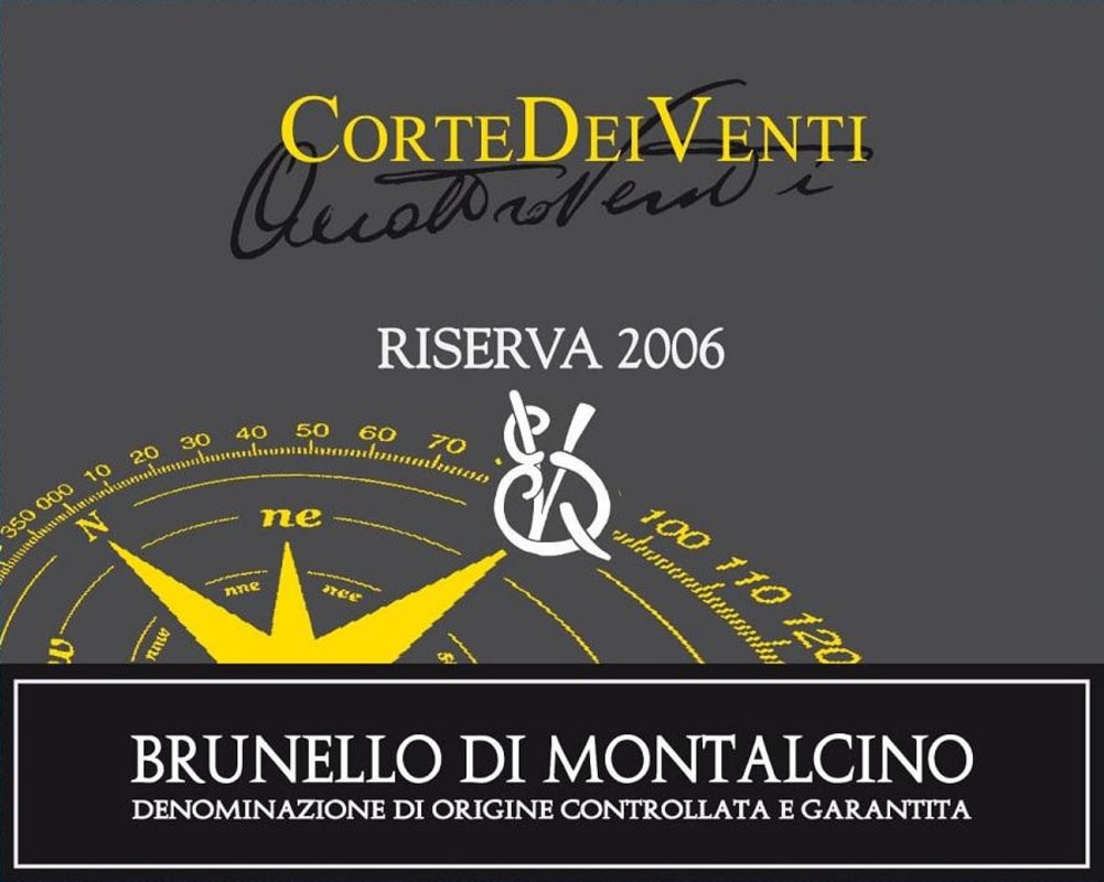 Corte dei Venti Quattroventi Brunello di Montalcino Riserva 2006 Front Label