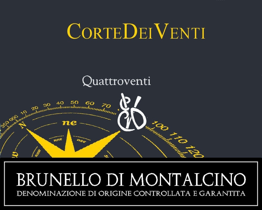 Corte dei Venti Brunello di Montalcino Quattroventi 2010 Front Label