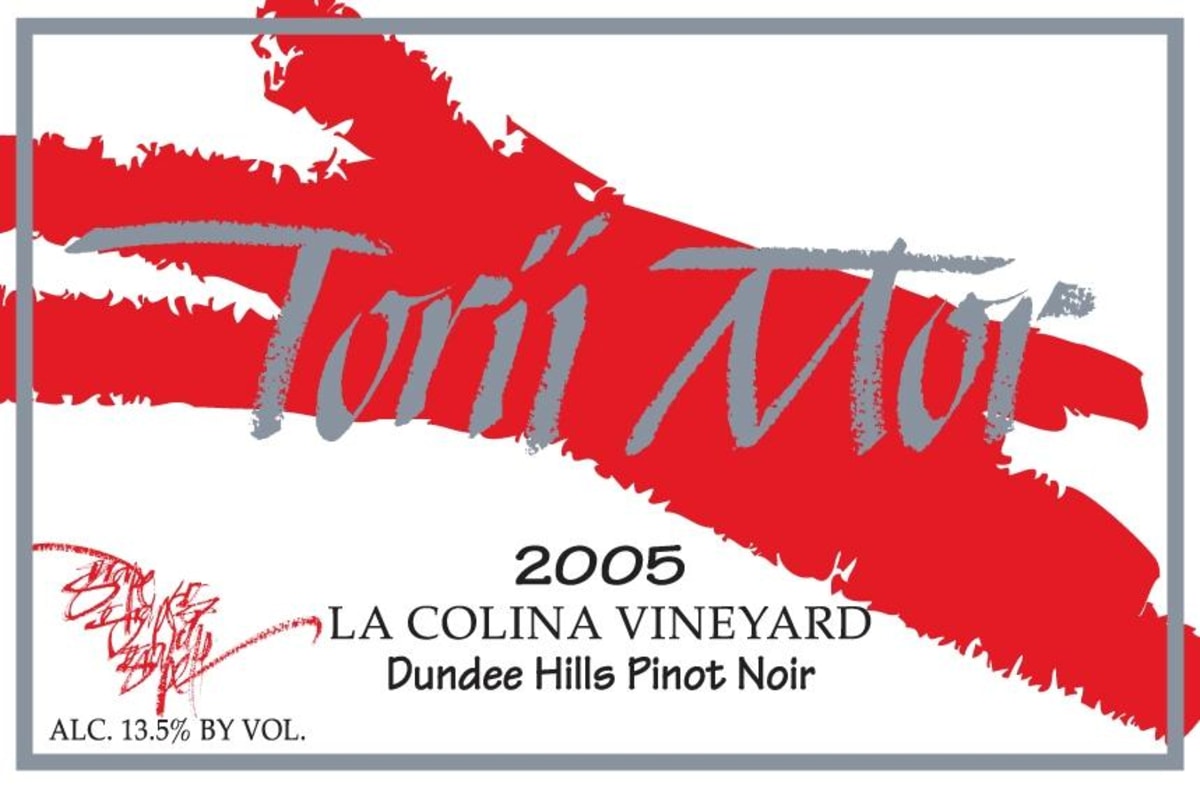 Torii Mor La Collina Vineyard Pinot Noir 2005 Front Label