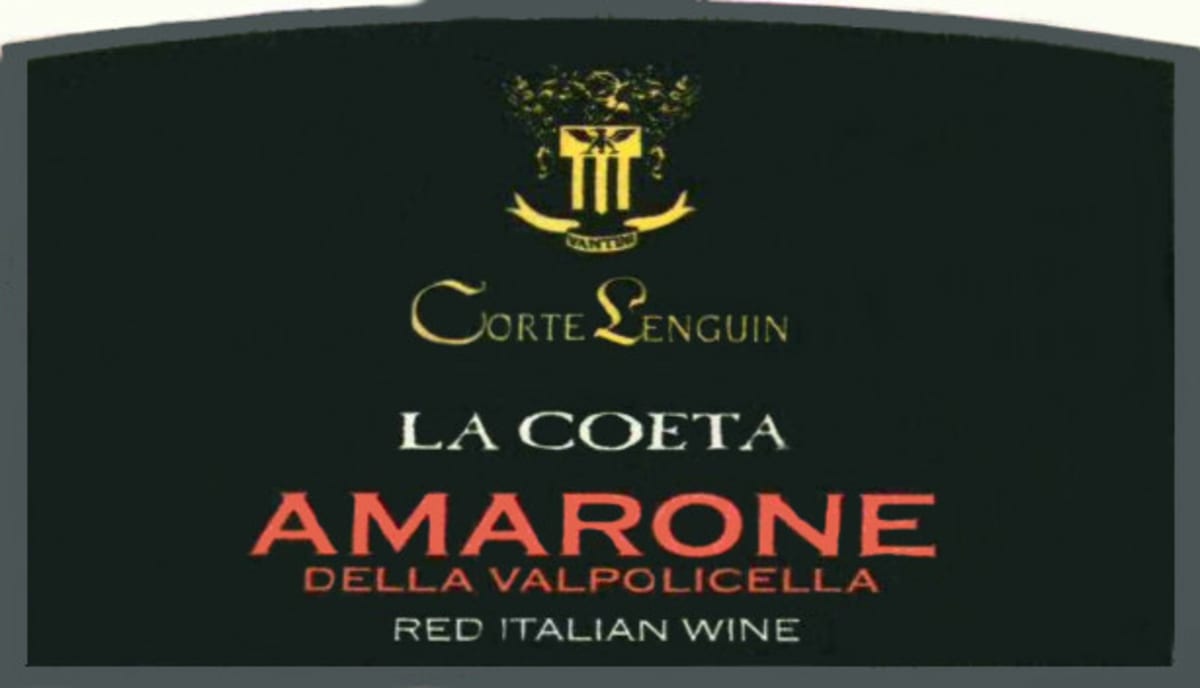 Corte Lenguin Amarone della Valpolicella Classico La Coeta 2011 Front Label