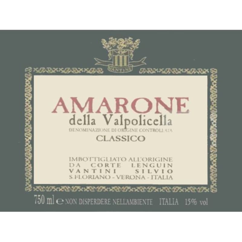 Corte Lenguin Amarone della Valpolicella Classico 2004 Front Label