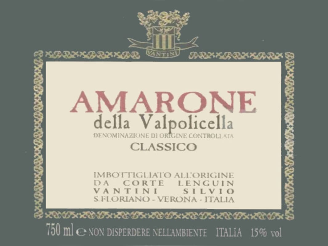 Corte Lenguin Amarone della Valpolicella Classico 2003 Front Label