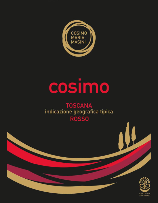 Cosimo Maria Masini Toscana Cosimo Rosso 2014 Front Label