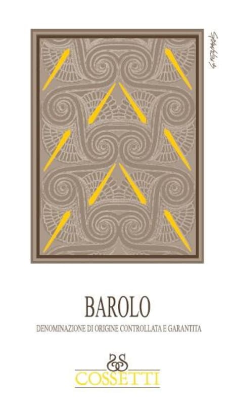Cossetti Winery Barolo 2010 Front Label