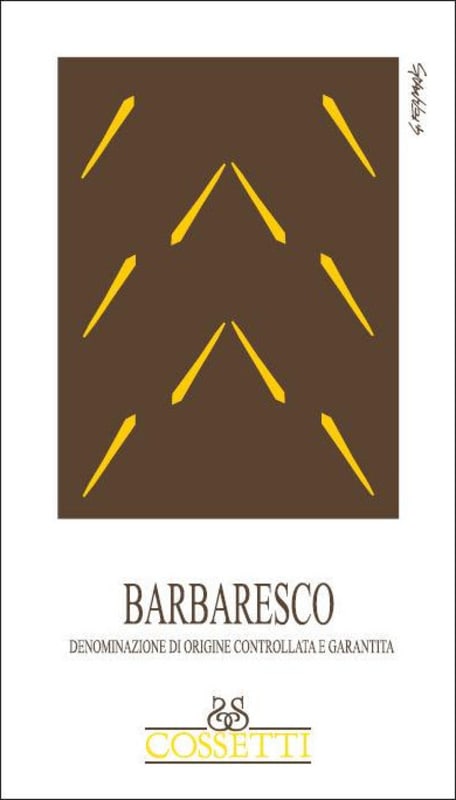Cossetti Winery Barbaresco 2012 Front Label