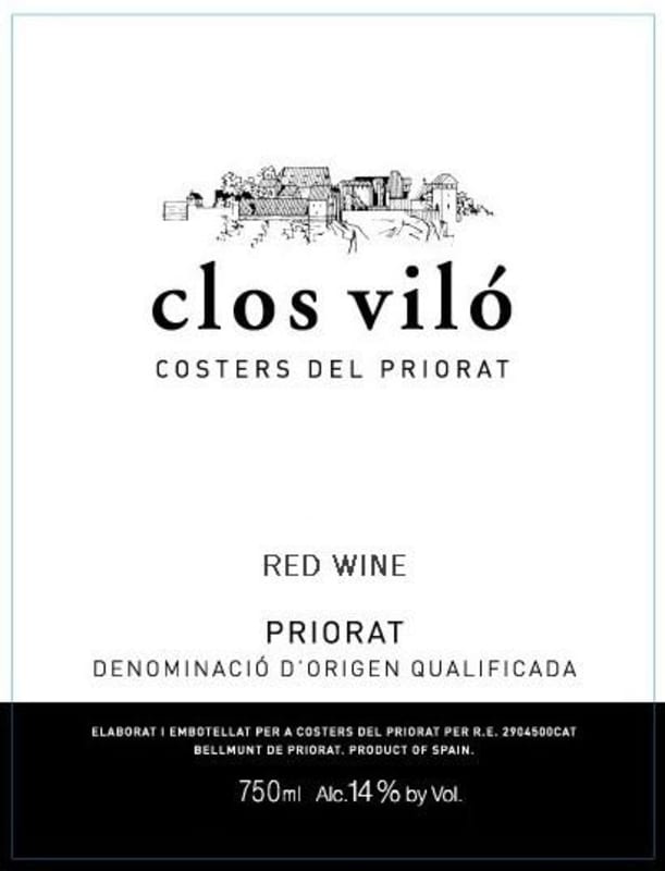 Costers del Priorat Clos Vilo 2007 Front Label