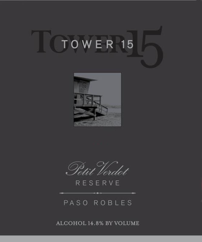 Tower 15 Reserve Petit Verdot 2013 Front Label