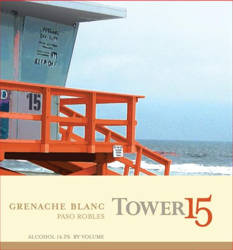 Tower 15 Grenache Blanc 2015 Front Label