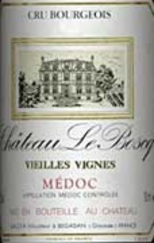 Chateau Le Boscq Medoc Vieilles Vignes 1997 Front Label