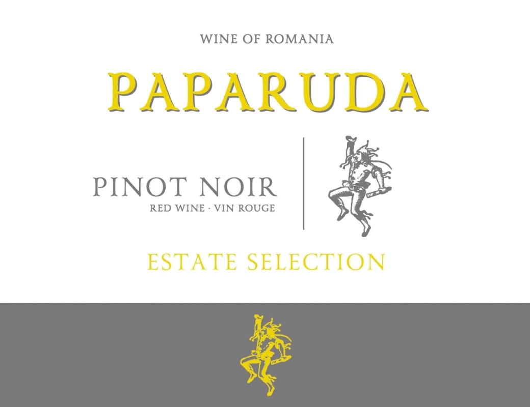 Cramele Recas Paparuda Estate Selection Pinot Noir 2014 Front Label
