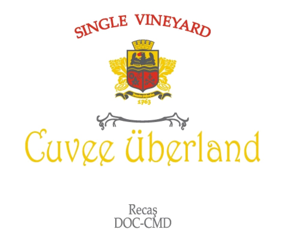 Cramele Recas Cuvee Uberland Single Vineyard Red 2008 Front Label