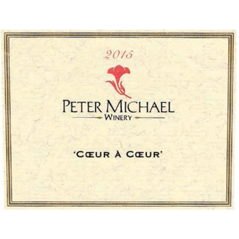 Peter Michael Coeur a Coeur White Blend 2015 Front Label