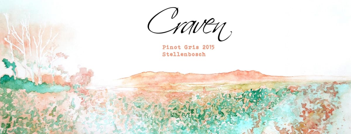 Craven Pinot Gris Ramato 2015 Front Label