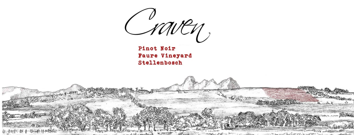 Craven Faure Vineyard Pinot Noir 2015 Front Label