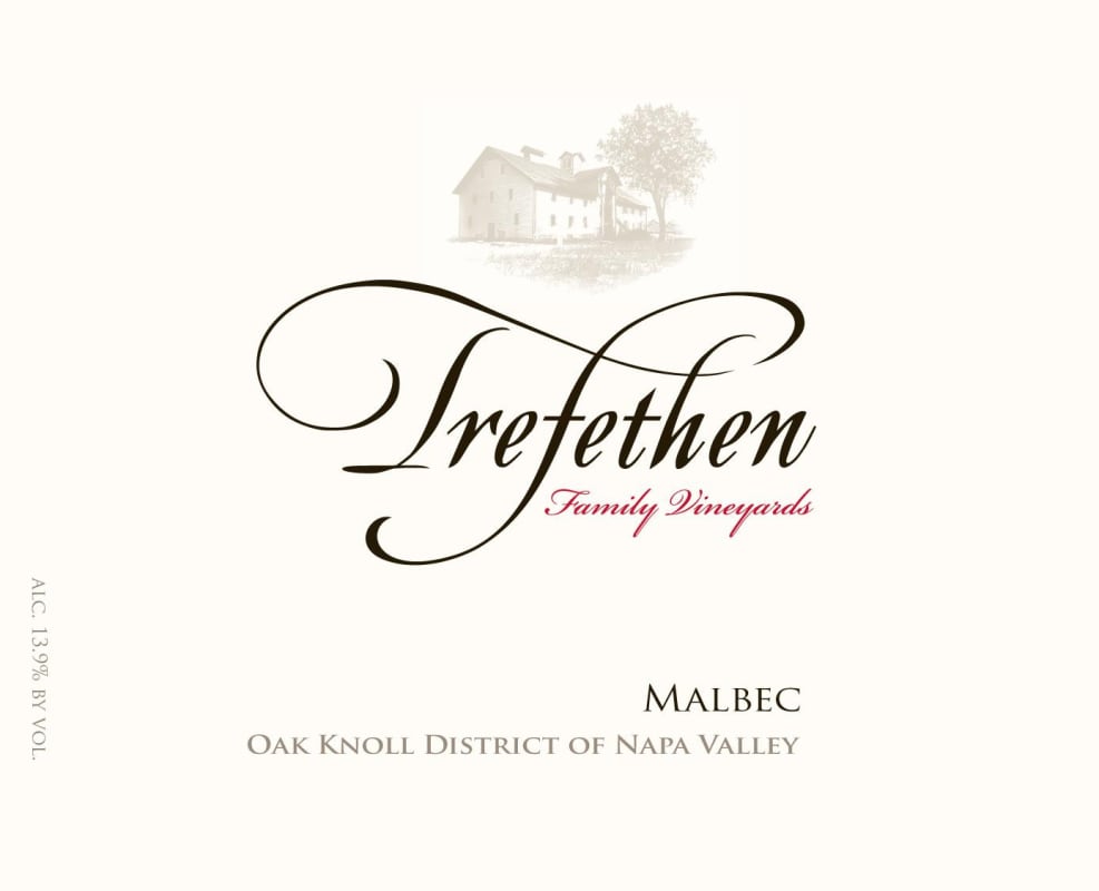 Trefethen Malbec 2012 Front Label