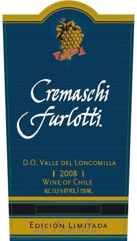 Cremaschi Furlotti Edicion Limitada de Familia 2008 Front Label