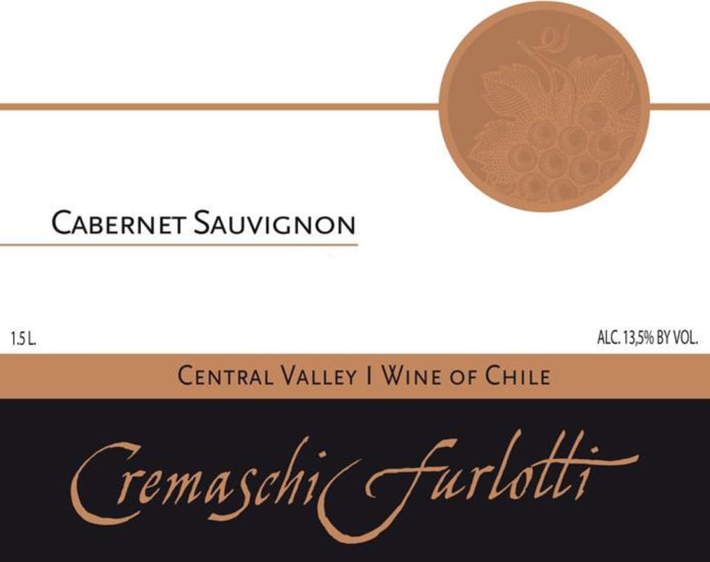 Cremaschi Furlotti Maule Valley Cabernet Sauvignon 2013 Front Label