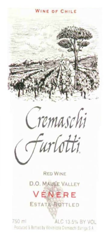 Cremaschi Furlotti Venere 2009 Front Label
