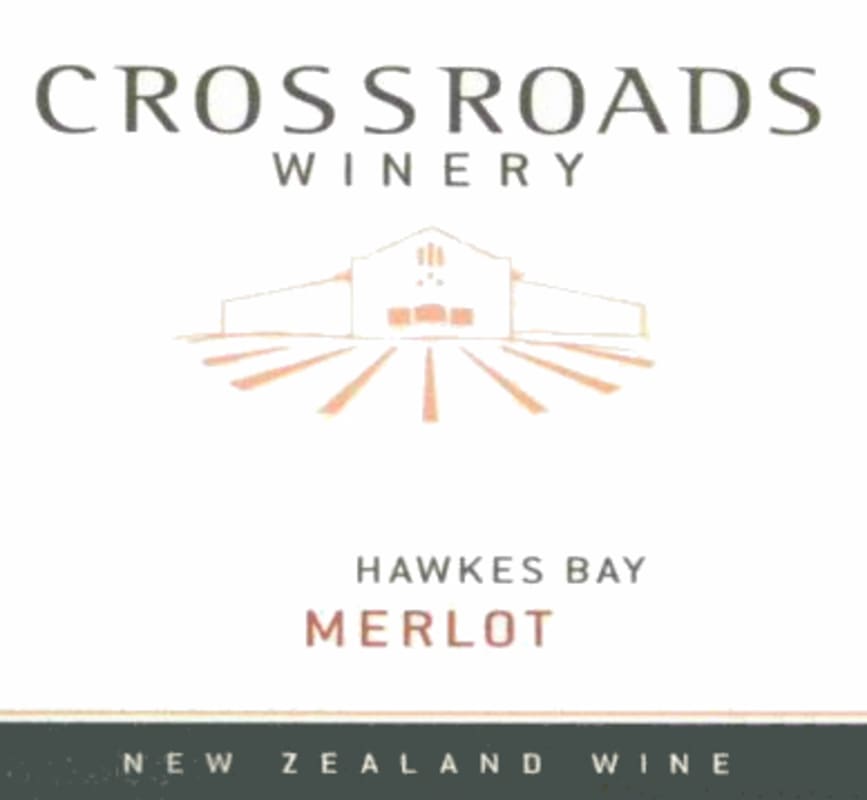 Crossroads Wines New Zealand Merlot 2008 Front Label