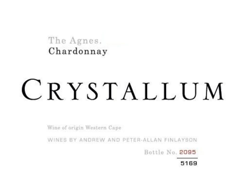 Crystallum The Agnes Chardonnay 2014 Front Label