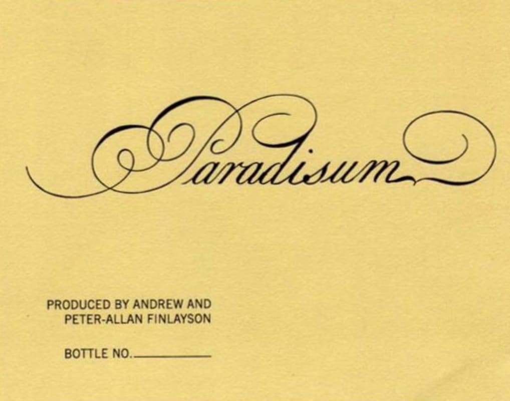 Crystallum Paradisum Red 2012 Front Label