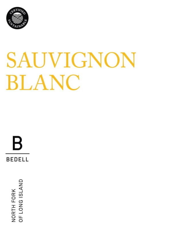 Bedell Cellars Sauvignon Blanc 2014 Front Label