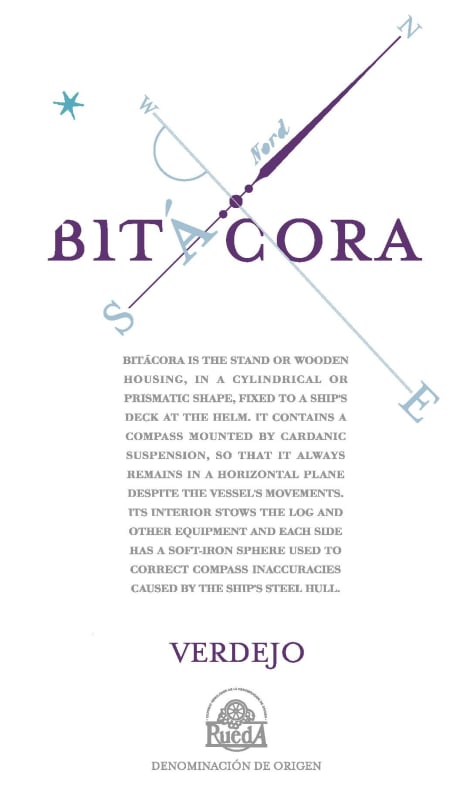 Cuatro Rayas Bitacora Verdejo 2014 Front Label