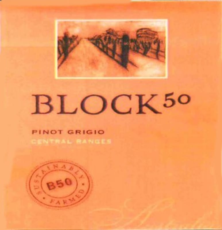 Cumulus Wines Block 50 Pinot Grigio 2015 Front Label