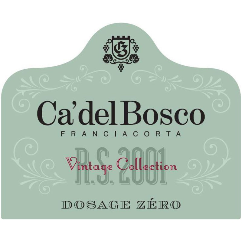 Ca' del Bosco Dosage Zero Brut 2001 Front Label