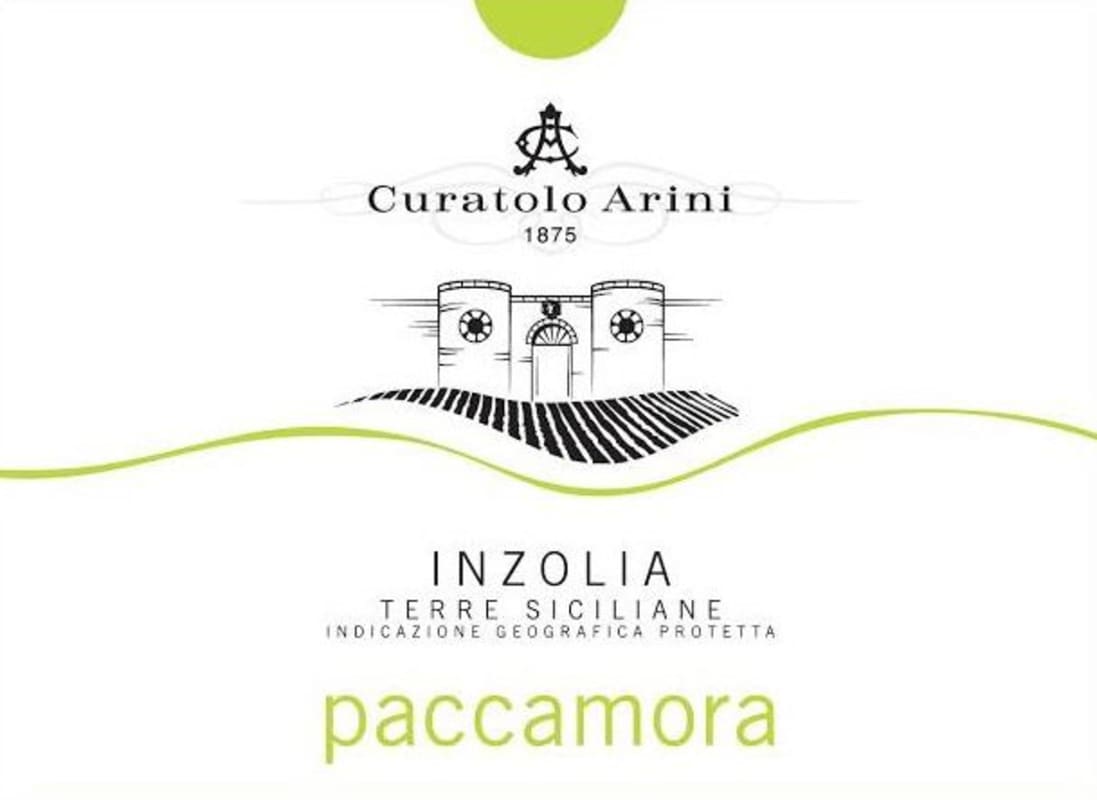 Curatolo Arini Paccamora Inzolia 2013 Front Label