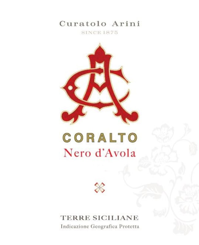 Curatolo Arini Sicilia Coralto Nero d'Avola 2014 Front Label