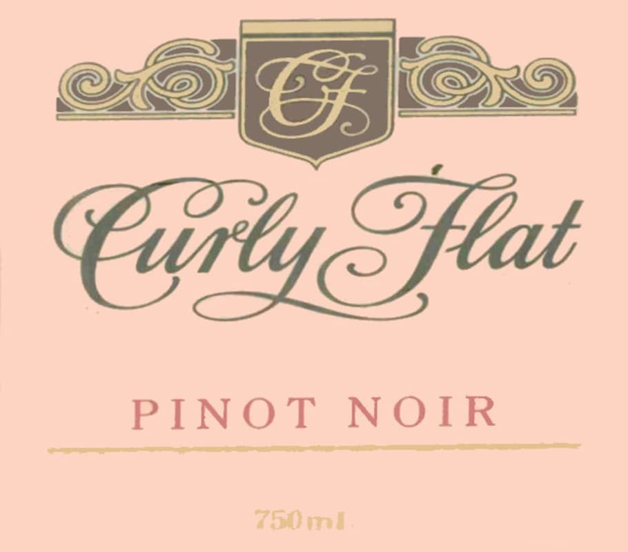 Curly Flat Vineyard Pinot Noir 2008 Front Label