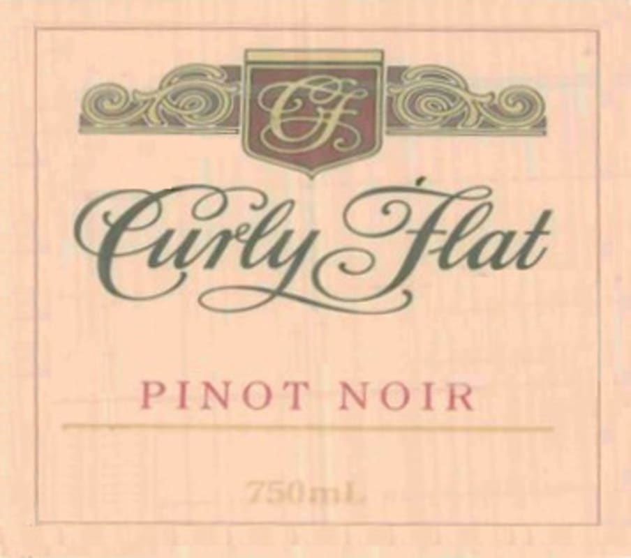 Curly Flat Vineyard Pinot Noir 2011 Front Label