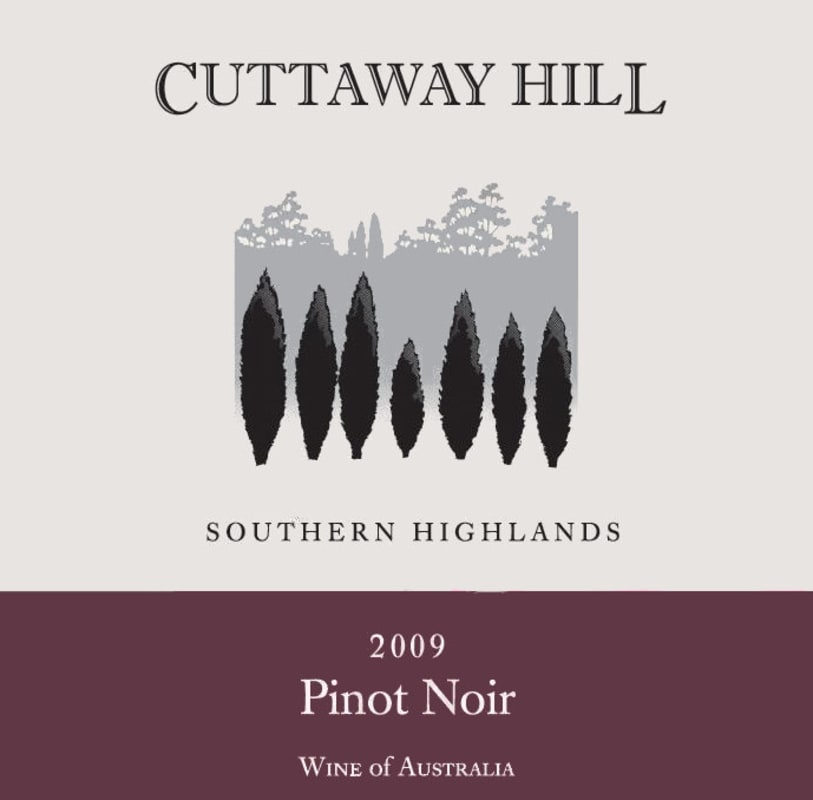 Cuttaway Hill Estate Pinot Noir 2009 Front Label