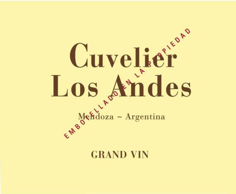 Cuvelier Los Andes Grand Vin 2008 Front Label