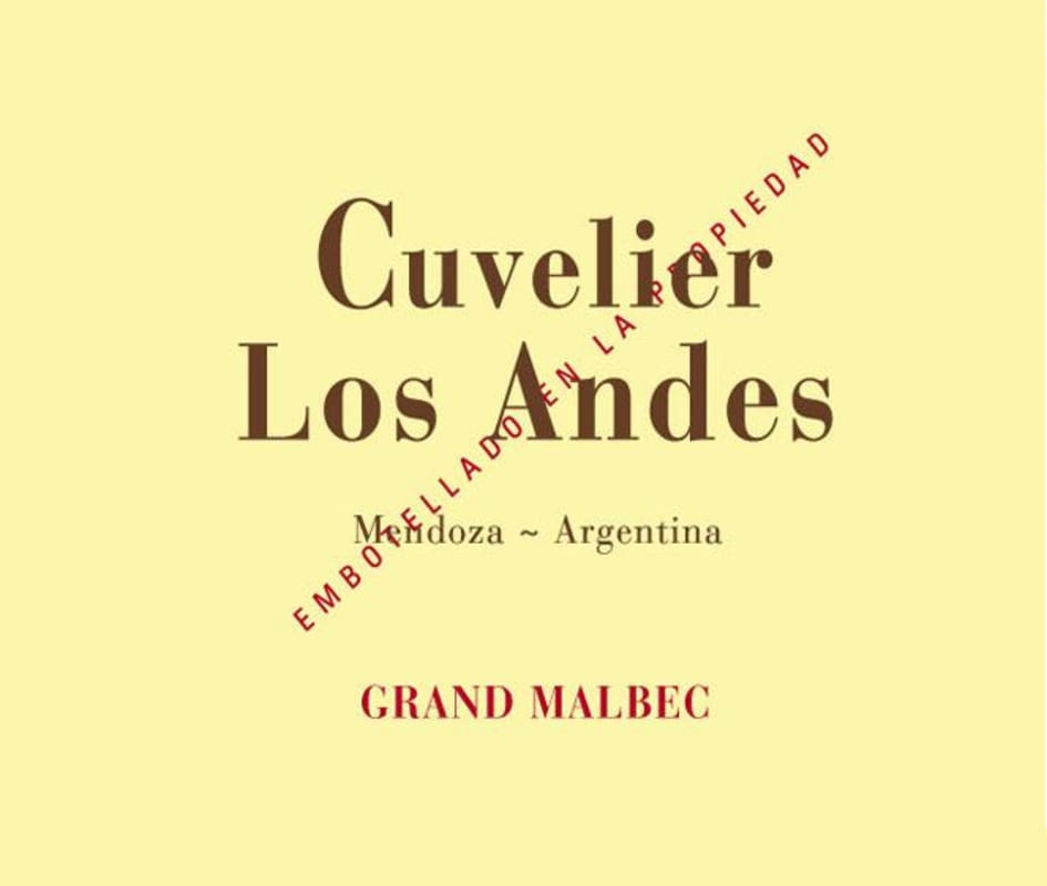 Cuvelier Los Andes Grand Malbec 2009 Front Label