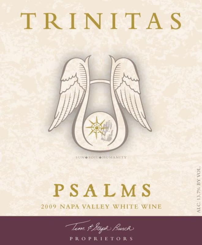 Trinitas Psalms White 2009 Front Label