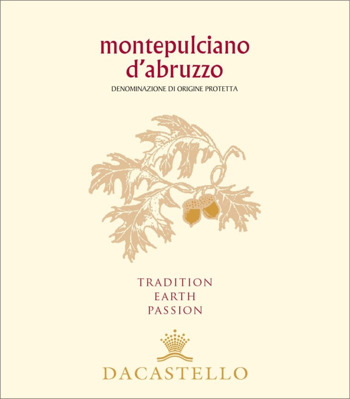 Dacastello Vini Pregiati srl Montepulciano d'Abruzzo 2011 Front Label