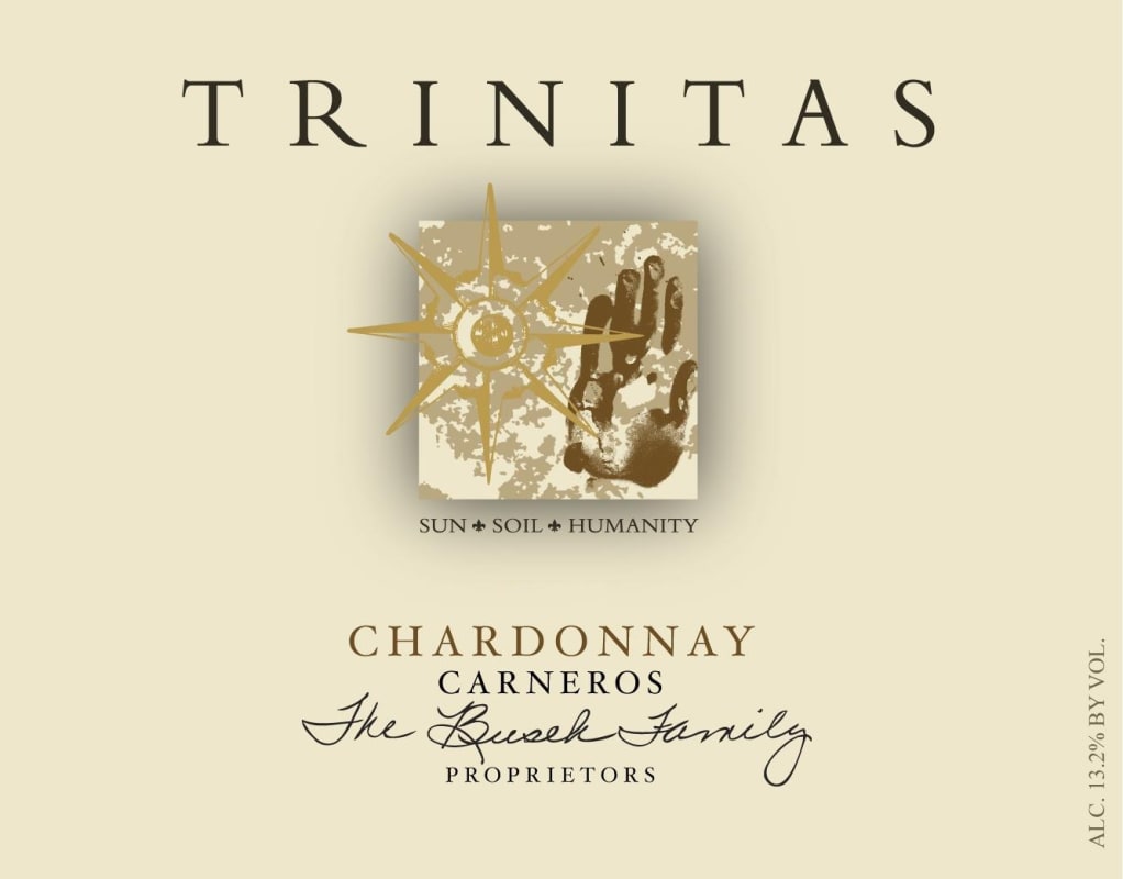Trinitas Cellars Carneros Chardonnay 2013 Front Label
