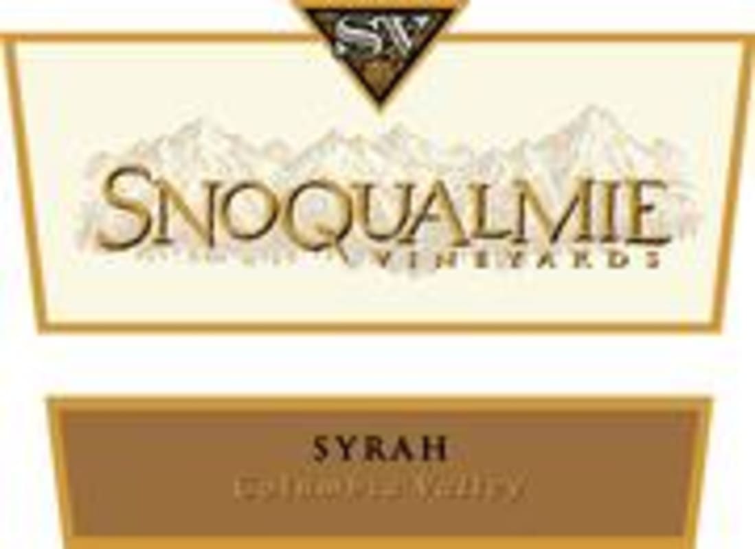 Snoqualmie Syrah 1998 Front Label