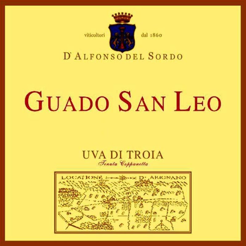 D'Alfonso Del Sordo Daunia Guado San Leo Uva di Troia 2011 Front Label