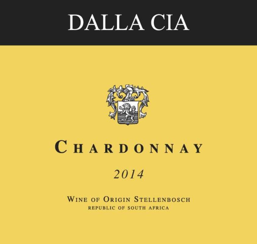 Dalla Cia Chardonnay 2014 Front Label