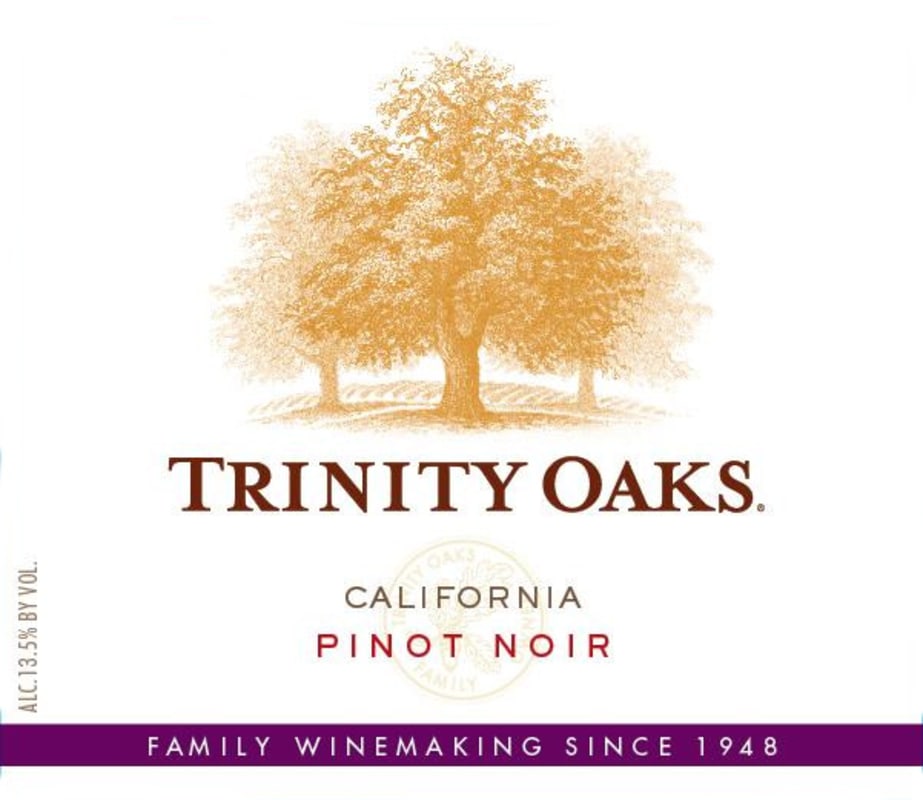 Trinity Oaks Pinot Noir 2012 Front Label