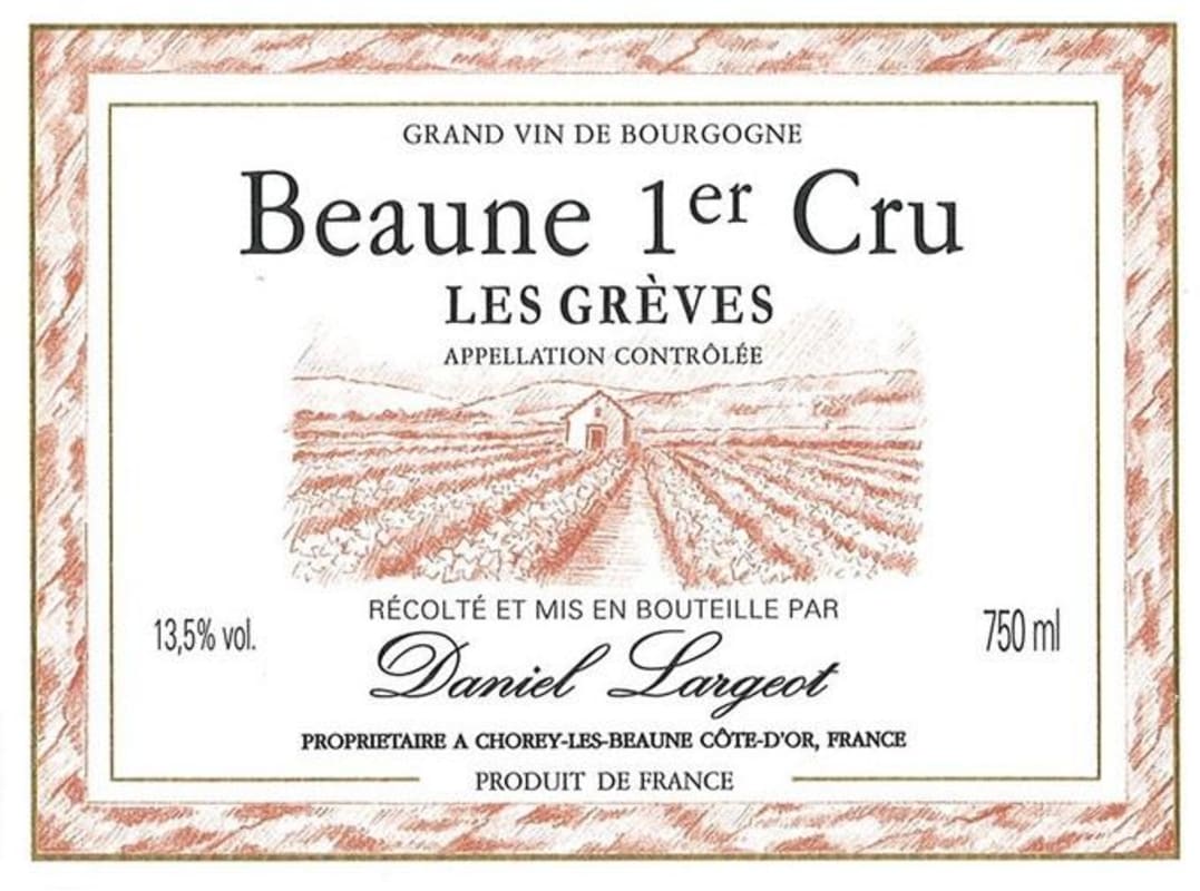 Daniel Largeot Beaune Les Greves Premier Cru 2011 Front Label
