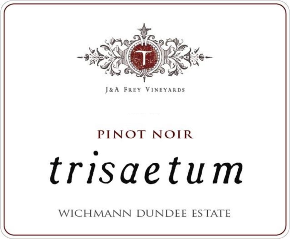 Trisaetum Wichmann Dundee Estate Pinot Noir 2013 Front Label