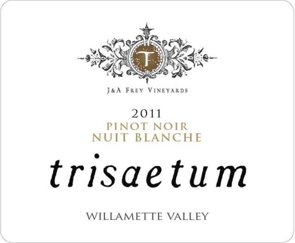 Trisaetum Nuit Blanche Pinot Noir 2011 Front Label