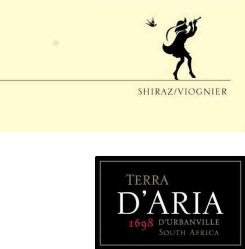 D'Aria Winery Shiraz Viognier 2013 Front Label