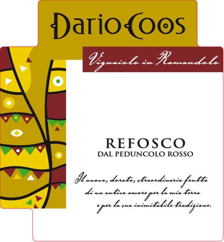 Dario Coos Refosco 2013 Front Label