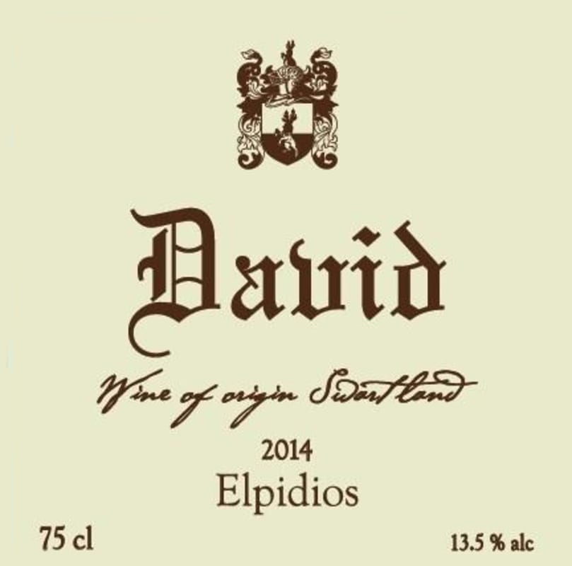 David & Nadia Elpidios 2014 Front Label