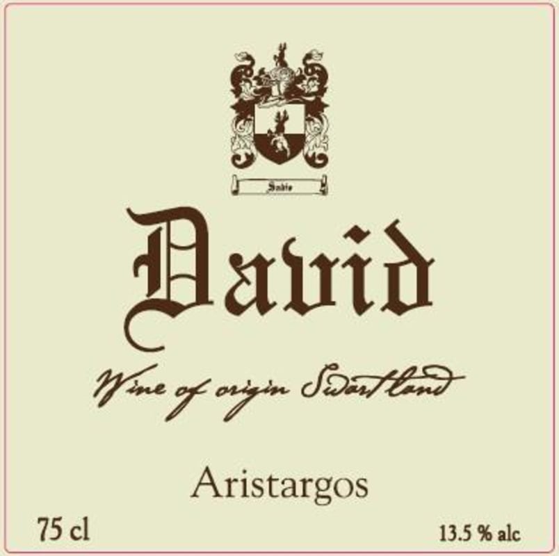 David & Nadia Aristargos 2015 Front Label